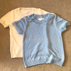Two crochet Anthropologie tops